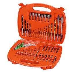 Black and Decker - EL 50 Piece Mixed Titanium Drilling Screwdriving Bits and Nutdriver Set - A7066