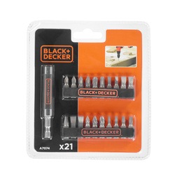 Black and Decker - EL 21 Piece Screwdriving Bit Set - A7074