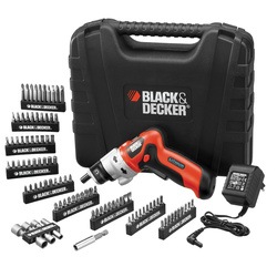 Black and Decker - EL 36V Lithium ion pivot head screwdriver plus 98 accessories in kitbox - PP360LNKA