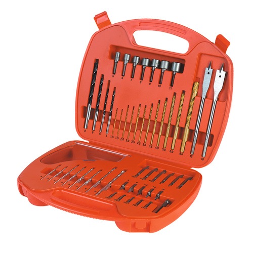 Black and Decker - EL 50 Piece Mixed Titanium Drilling Screwdriving Bits and Nutdriver Set - A7066