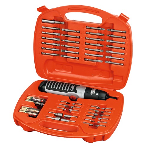 Black and Decker - EL 54 Piece Alkaline Screwdriver and Screwdriving Set - A7071