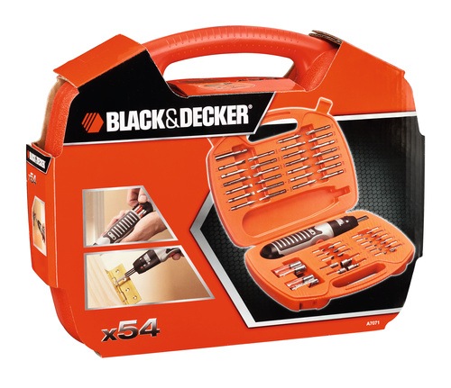 Black and Decker - EL 54 Piece Alkaline Screwdriver and Screwdriving Set - A7071