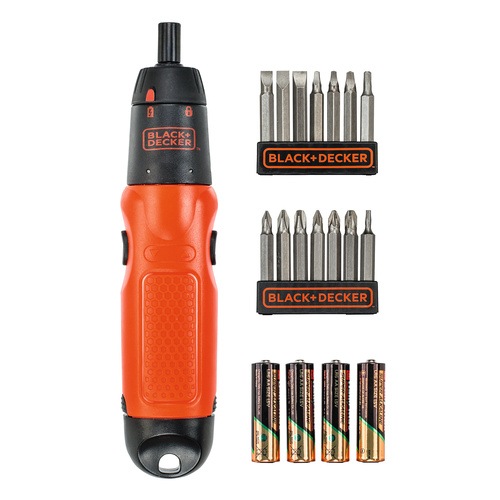 Black and Decker - EL 19 Piece Alkaline Screwdriver and Screwdriving Set - A7073