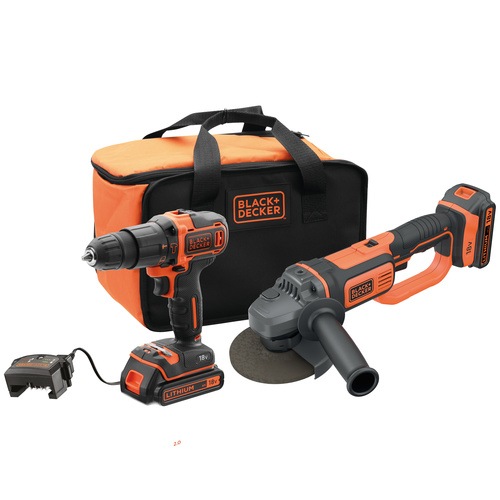 Black and Decker - 18V    18V     2x 2Ah  1x 1Ah    - BCK24D2S