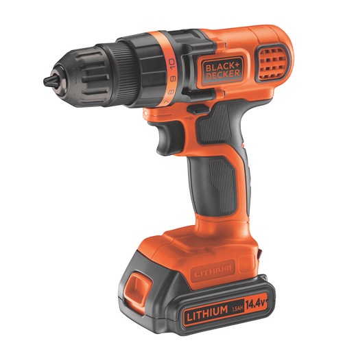 Black and Decker - EL 18V Lithium Ion Drill Driver with additional battery 160 accessories and robust storage box - EGBL18BAST