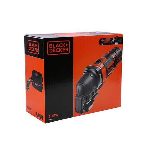 Black and Decker - EL 300W oscillating tool plus 12 accessories and robust storage bag - MT300SA
