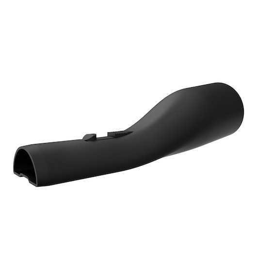 BLACK+DECKER BLCJS78E1 black vacuum cleaner nozzle attachment, side angle, on white background.