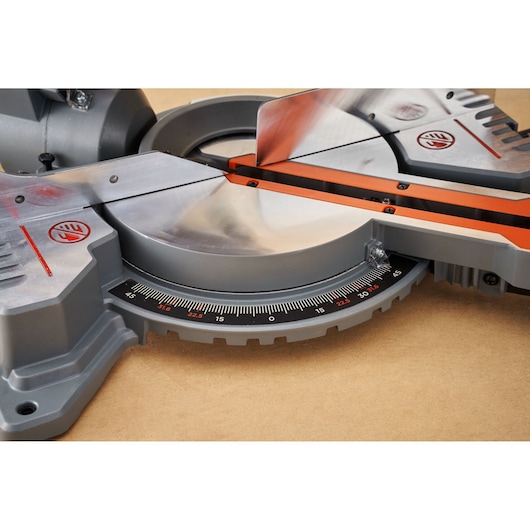 BLACK+DECKER Mitre saw in use