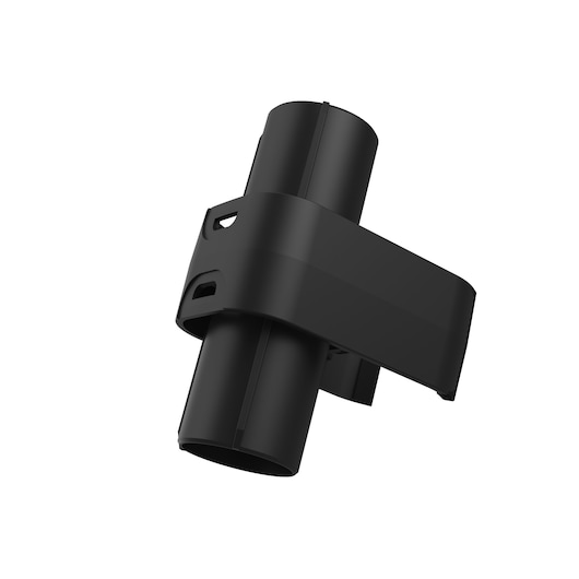 On-pole accessory holder included with the BLACK+DECKER SUMMITSERIES select Pet cordless stick vacuum.
