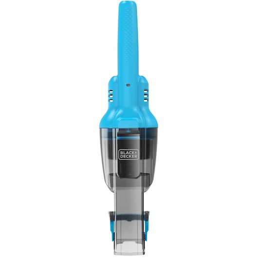 Top down view of the BLACK+DECKER Dustbuster handheld vacuum cleaner.