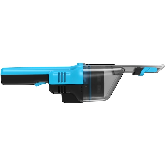 Side view product image of the BLACK+DECKER Dustbuster handheld vacuum cleaner.